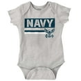 thumbnail image 1 of US Navy Eagle Anchor Logo Est 1775 Romper Boys or Girls Infant Baby Brisco Brands 12M, 1 of 6
