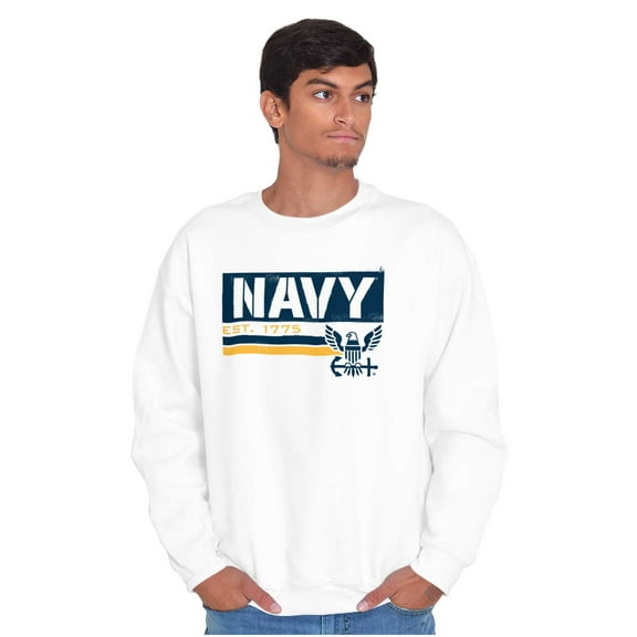 US Navy Eagle Anchor Logo Est 1775 Unisex Plus Size Sweatshirt Brisco Brands 2X