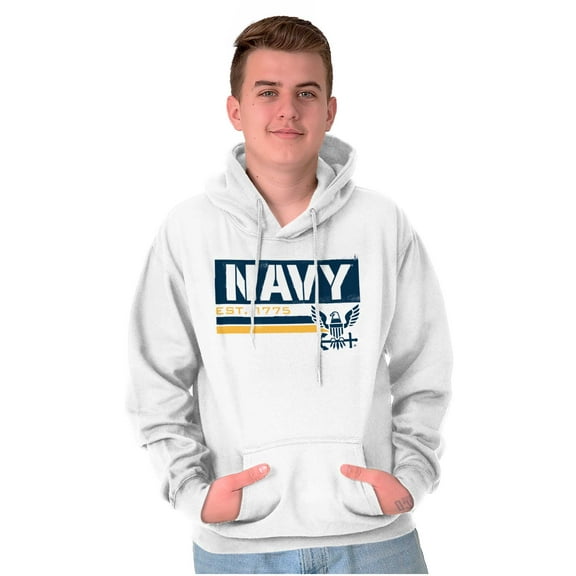 US Navy Est 1775 Eagle Anchor Symbol Hoodie Sweatshirt Women Men Brisco Brands M