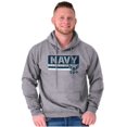 thumbnail image 1 of US Navy Est 1775 Eagle Anchor Symbol Hoodie Sweatshirt Women Men Brisco Brands S, 1 of 1