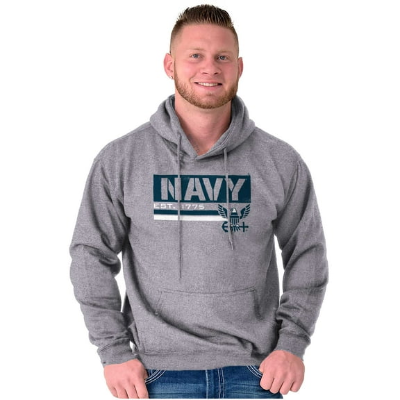 US Navy Est 1775 Eagle Anchor Symbol Hoodie Sweatshirt Women Men Brisco Brands S