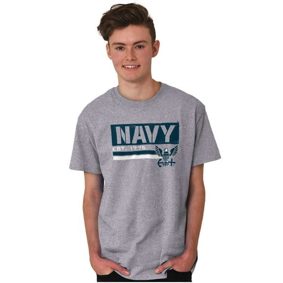 US Navy Est 1775 Eagle Anchor Symbol Men's Graphic T Shirt Tees Brisco Brands 3X