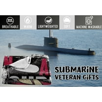 US Navy Gifts for Men, Submarine Veteran Gifts for Men/Women, Flannel Blanket 50" x 60"
