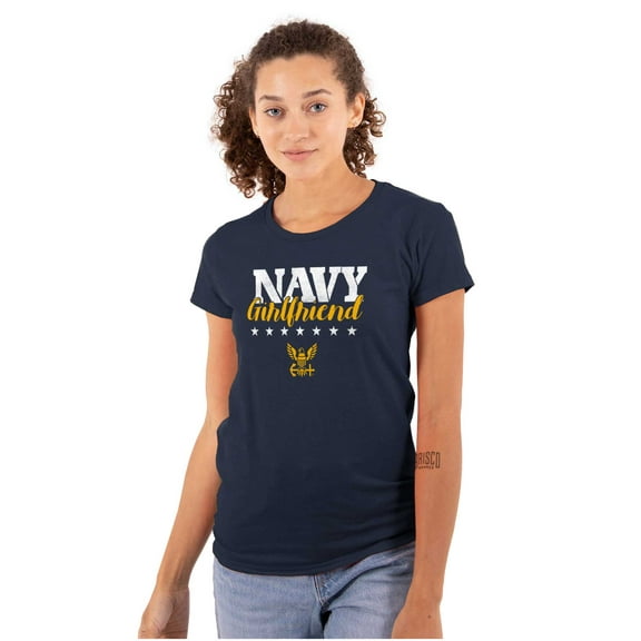 US Navy Girlfriend Anchor Logo Women's Plus Size Shirt Brisco Brands 2X