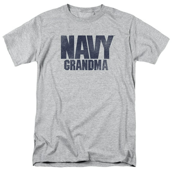 US Navy Grandma Mother'S Day Unisex Adult T Shirt (Medium) Athletic Heather