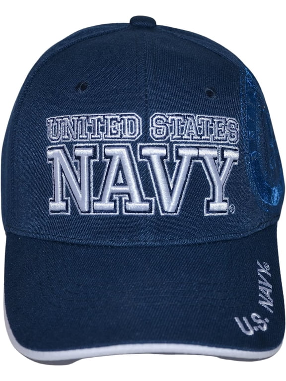 US Navy Hat Official Licensed Military Cap, Unisex Armed Forces Embroidered Baseball Hat