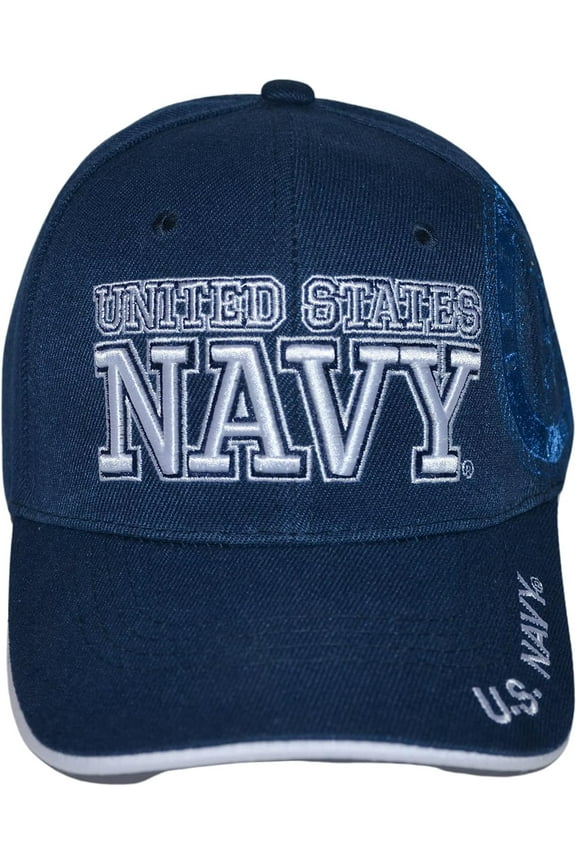 US Navy Hat Official Licensed Military Cap, Unisex Armed Forces Embroidered Baseball Hat