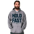thumbnail image 1 of US Navy Hold Fast Sailors Are Forged Unisex Plus Size Hoodie Brisco Brands 2X, 1 of 5