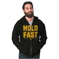 thumbnail image 1 of US Navy Hold Fast Sailors Are Forged Unisex Plus Size Zip Hoodie Brisco Brands 3X, 1 of 5