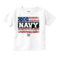 thumbnail image 1 of US Navy Honor Courage American Flag Toddler Boy Girl T Shirt Infant Toddler Brisco Brands 2T, 1 of 6