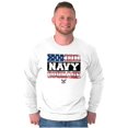 thumbnail image 1 of US Navy Honor Courage American Flag Unisex Plus Size Long Sleeve Shirt Brisco Brands 2X, 1 of 5