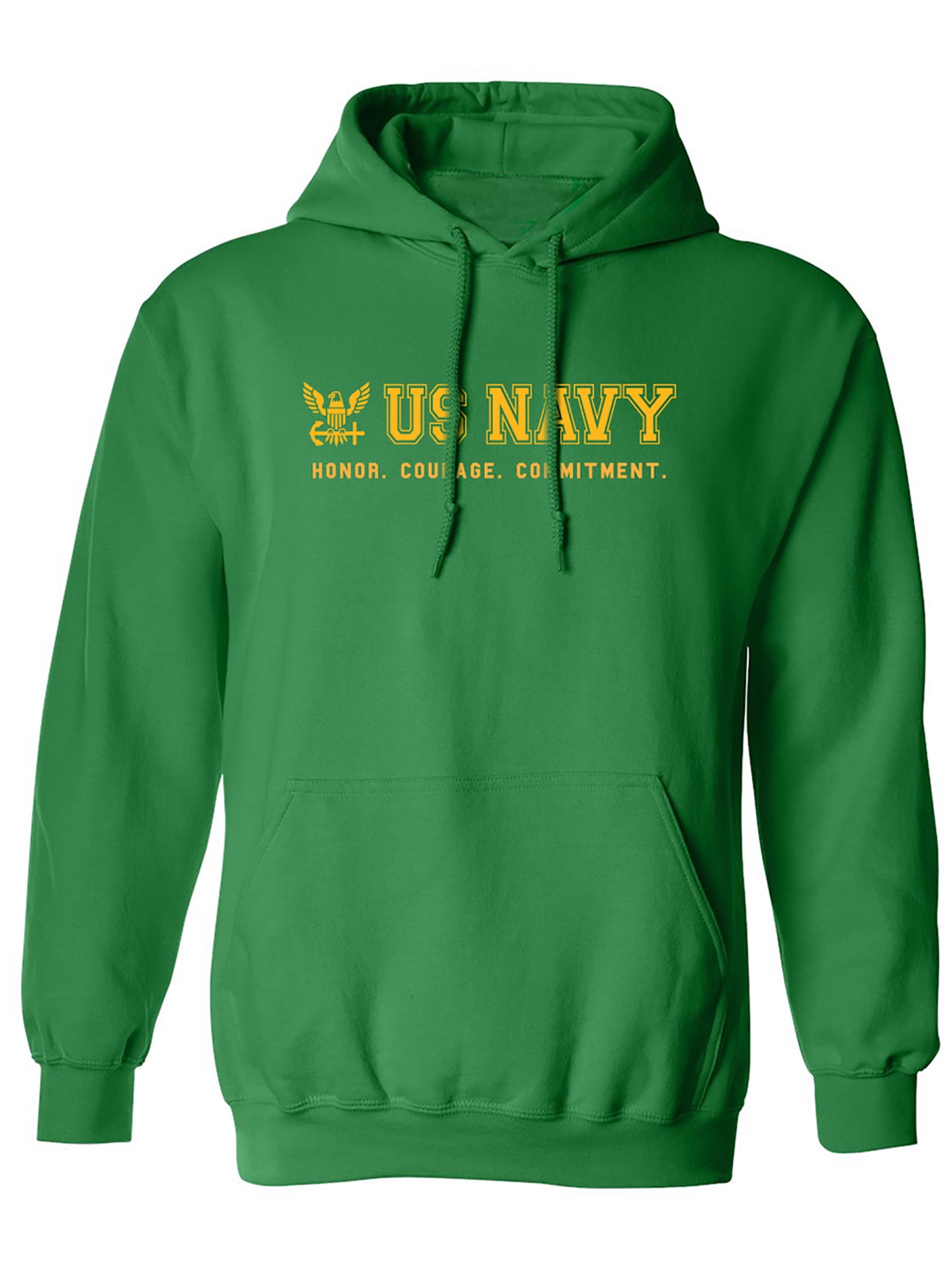 US Navy Honor Courage Commitment Adult Hooded Sweatshirt