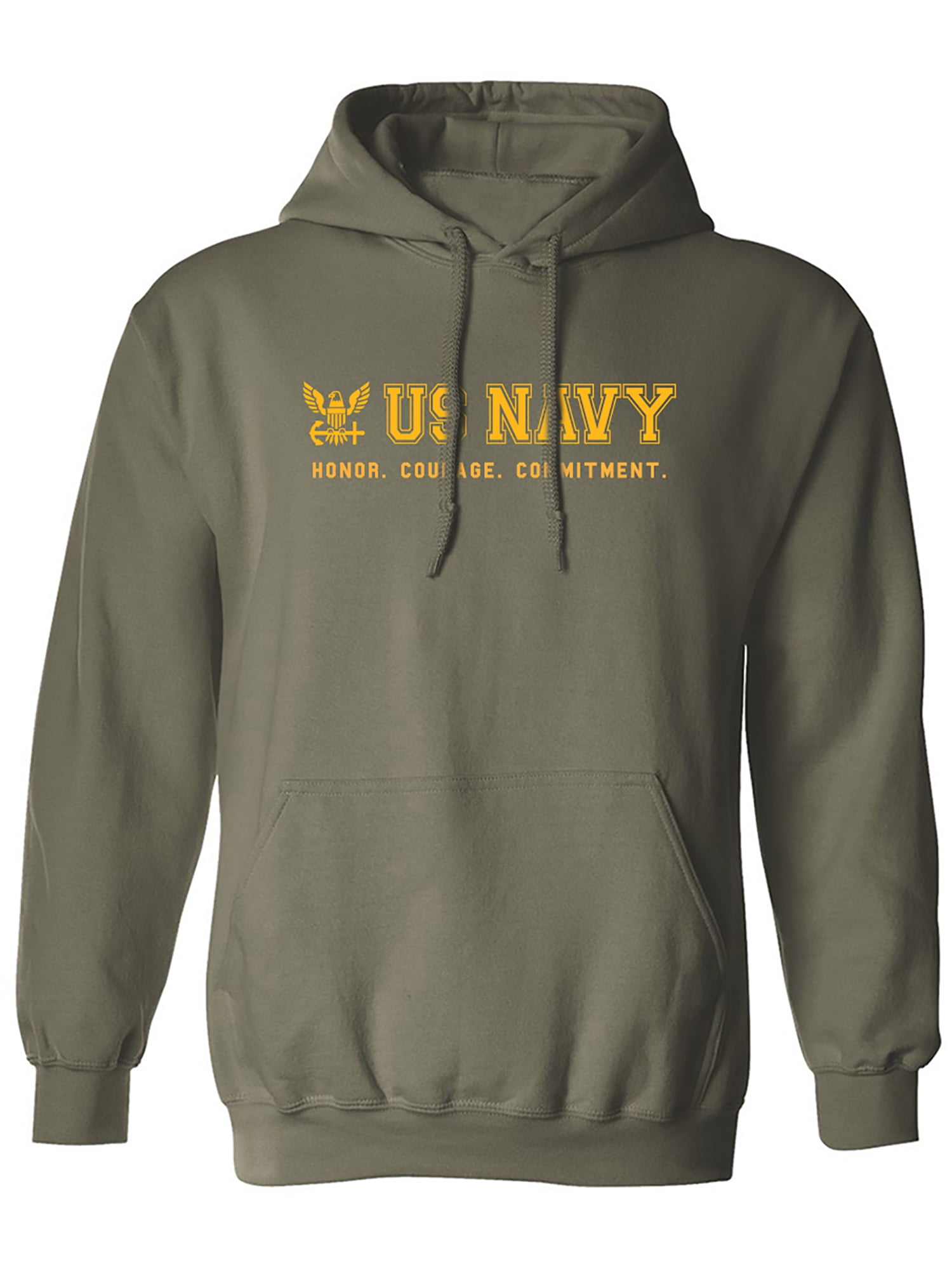 US Navy Honor Courage Commitment Adult Hooded Sweatshirt