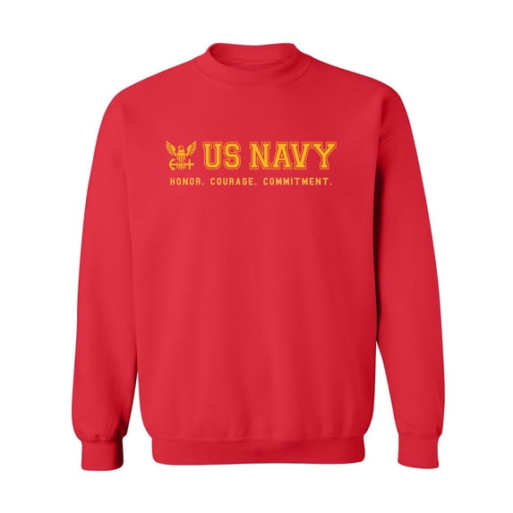 US Navy Honor Courage Commitment Crewneck Sweatshirt