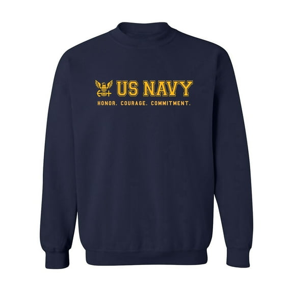 US Navy Honor Courage Commitment Crewneck Sweatshirt
