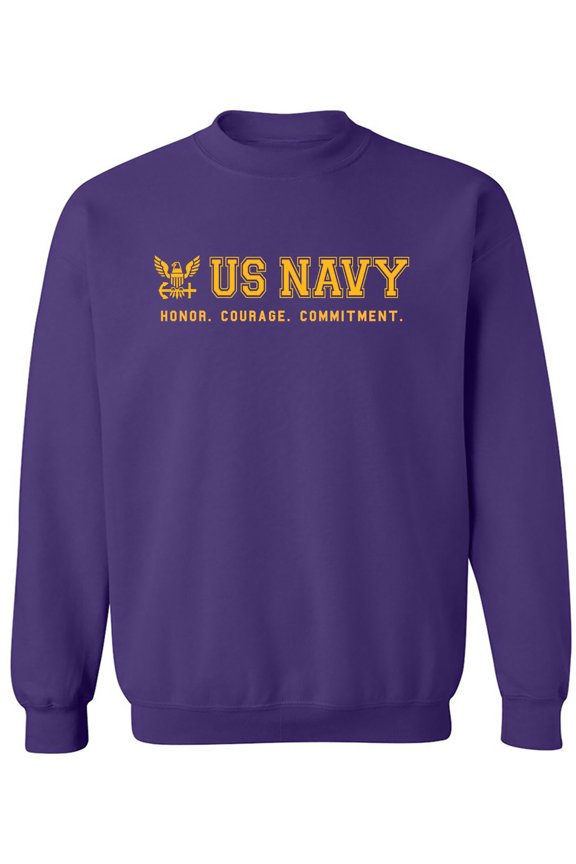 US Navy Honor Courage Commitment Crewneck Sweatshirt