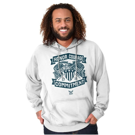 US Navy Honor Courage Commitment Hoodie Sweatshirt Women Men Brisco Brands M