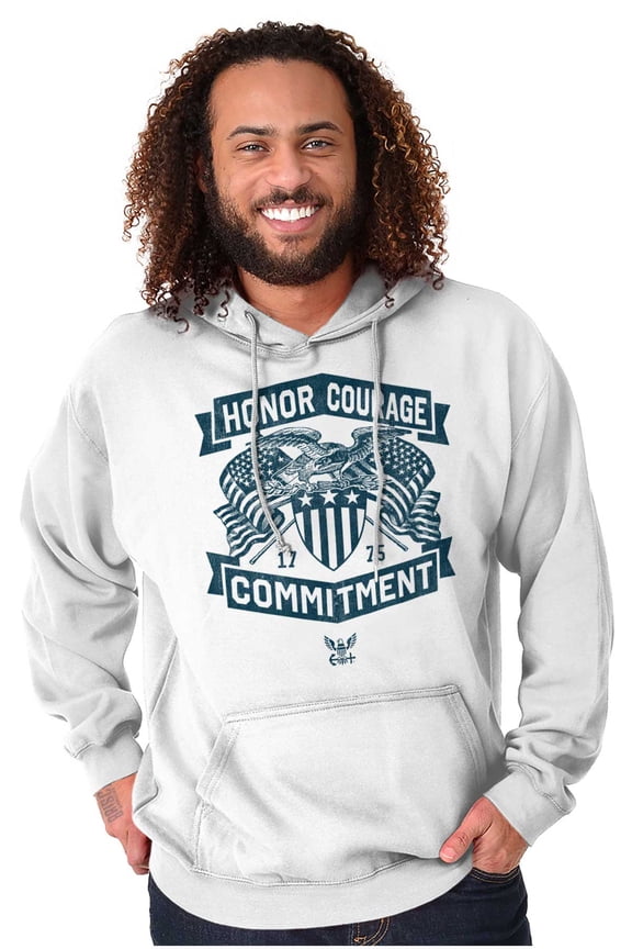 US Navy Honor Courage Commitment Hoodie Sweatshirt Women Men Brisco Brands X