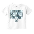 thumbnail image 1 of US Navy Honor Courage Commitment Toddler Boy Girl T Shirt Infant Toddler Brisco Brands 2T, 1 of 6