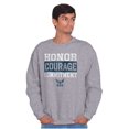 thumbnail image 1 of US Navy Honor Courage Commitment Unisex Plus Size Sweatshirt Brisco Brands 2X, 1 of 5