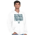 thumbnail image 1 of US Navy Honor Courage Commitment Unisex Plus Size Zip Hoodie Brisco Brands 3X, 1 of 5
