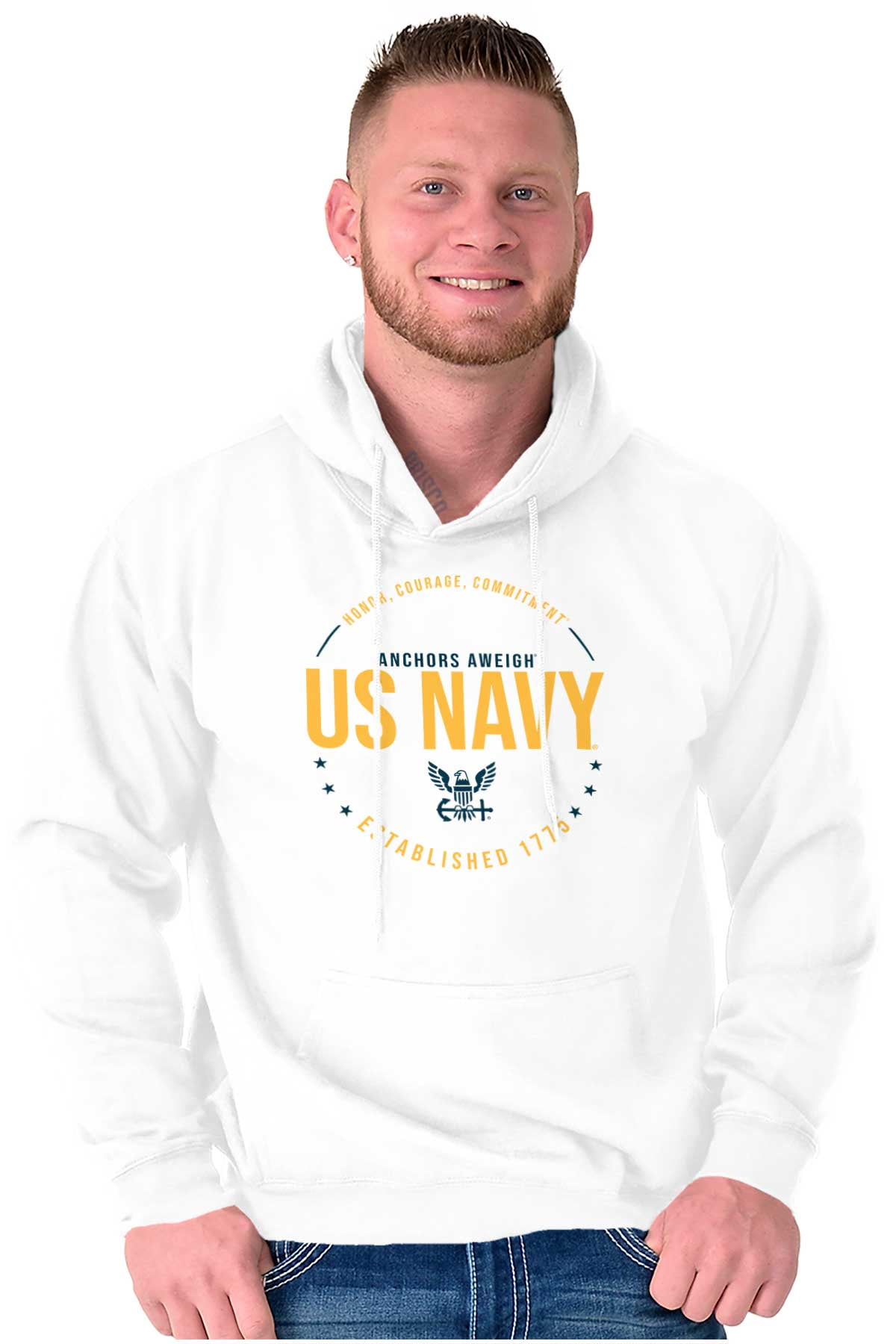 Wren logo navy sweatshirt SS25