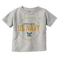 thumbnail image 1 of US Navy Logo Anchors Aweigh Est 1775 Toddler Boy Girl T Shirt Infant Toddler Brisco Brands 5T, 1 of 6