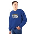 thumbnail image 1 of US Navy Logo Defenders of Freedom Unisex Plus Size Sweatshirt Brisco Brands 2X, 1 of 5