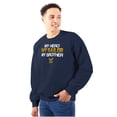 thumbnail image 1 of US Navy Logo My Brother Hero Sailor Unisex Plus Size Sweatshirt Brisco Brands 2X, 1 of 5