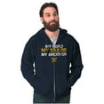 thumbnail image 1 of US Navy Logo My Brother Hero Sailor Unisex Plus Size Zip Hoodie Brisco Brands 2X, 1 of 5