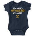 thumbnail image 1 of US Navy Logo My Mom Hero Sailor Romper Boys or Girls Infant Baby Brisco Brands 12M, 1 of 6