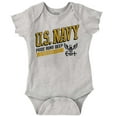 thumbnail image 1 of US Navy Logo Pride Runs Deep Est 1775 Romper Boys or Girls Infant Baby Brisco Brands 12M, 1 of 6