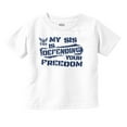thumbnail image 1 of US Navy Logo Sister Defending Freedom Toddler Boy Girl T Shirt Infant Toddler Brisco Brands 12M, 1 of 6