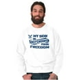 thumbnail image 1 of US Navy Logo Son Defending Freedom Unisex Plus Fleece Graphic Sweatshirt Brisco Brands 5X, 1 of 5