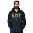 thumbnail image 1 of US Navy Logo Team Strength Value Unisex Plus Size Hoodie Brisco Brands 2X, 1 of 4