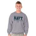 thumbnail image 1 of US Navy Logo Team Strength Value Unisex Plus Fleece Graphic Sweatshirt Brisco Brands 5X, 1 of 5