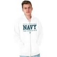 thumbnail image 1 of US Navy Logo Team Strength Value Unisex Plus Size Zip Hoodie Brisco Brands 5X, 1 of 5