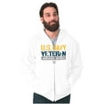 thumbnail image 1 of US Navy Logo Veteran Anchors Aweigh Zip Up Hoodie Men's Women's Brisco Brands X, 1 of 6