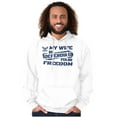thumbnail image 1 of US Navy Logo Wife Defending Freedom Men Big & Tall Graphic Hoodie Brisco Brands 5X, 1 of 5