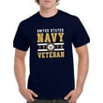 thumbnail image 1 of US Navy Mens Graphic Tee Navy - U.S. Navy Veteran 100% Cotton Regular Fit, 1 of 3