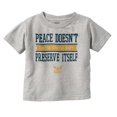 thumbnail image 1 of US Navy Peace Doesn’t Preserve Itself Toddler Boy Girl T Shirt Infant Toddler Brisco Brands 12M, 1 of 6