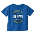thumbnail image 1 of US Navy Property of Semper Fortis Toddler Boy Girl T Shirt Infant Toddler Brisco Brands 12M, 1 of 6