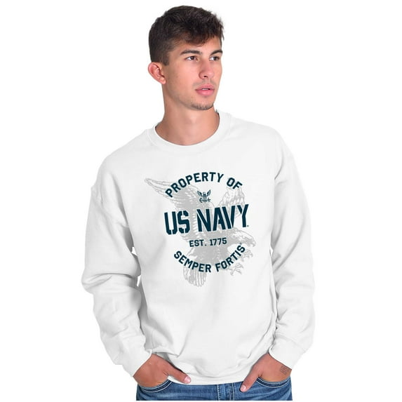 US Navy Property of Semper Fortis Unisex Plus Size Sweatshirt Brisco Brands 2X