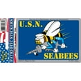 thumbnail image 1 of US Navy Seabees Car Decal 3 by 4 Inches, 1 of 2