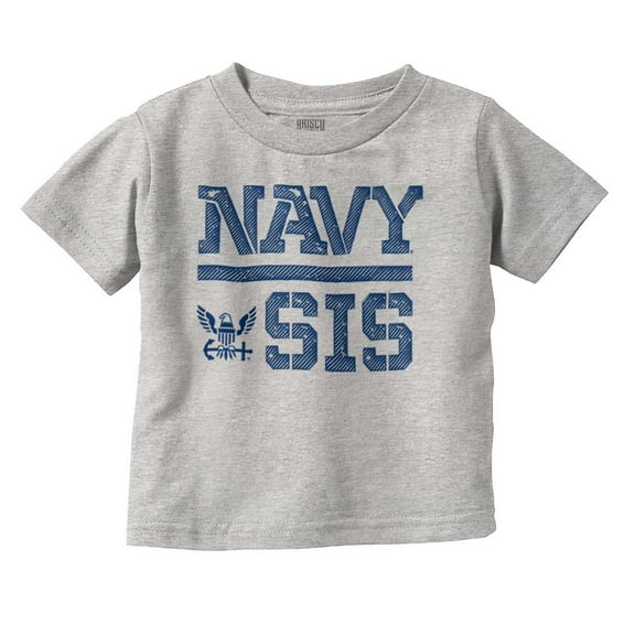 US Navy Sis Military Anchor Logo Youth T Shirt Tee Girls Infant Toddler Brisco Brands 4T