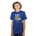 thumbnail image 1 of US Navy Strong Mom Anchor Logo Women's Graphic T Shirt Tees Brisco Brands M, 1 of 6
