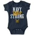 thumbnail image 1 of US Navy Strong Sister Anchor Logo Bodysuit Jumper Girls Infant Baby Brisco Brands 12M, 1 of 6