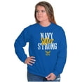 thumbnail image 1 of US Navy Strong Sister Anchor Logo Women Plus Size Sweatshirt Brisco Brands 2X, 1 of 5
