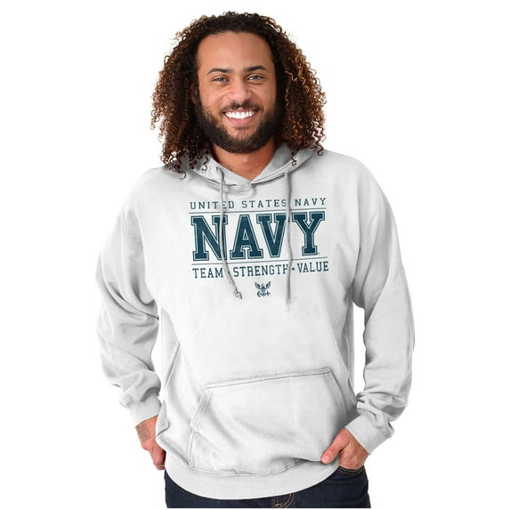 US Navy Team Strength Value Hoodie Sweatshirt Women Men Brisco Brands X