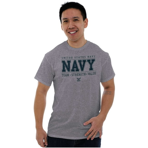 US Navy Team Strength Value Men's Graphic T Shirt Tees Brisco Brands 2X